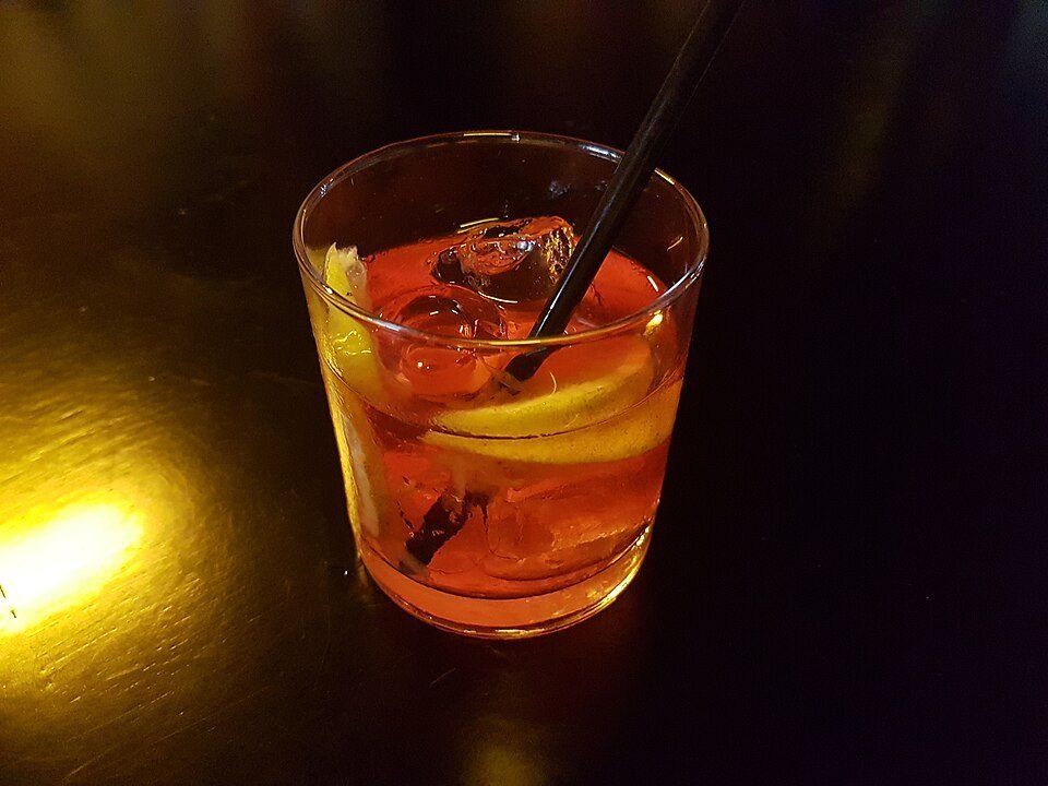 Gin, Campari and sweet vermouth in equal parts. The Negroni's trick is that the proportions never c…
