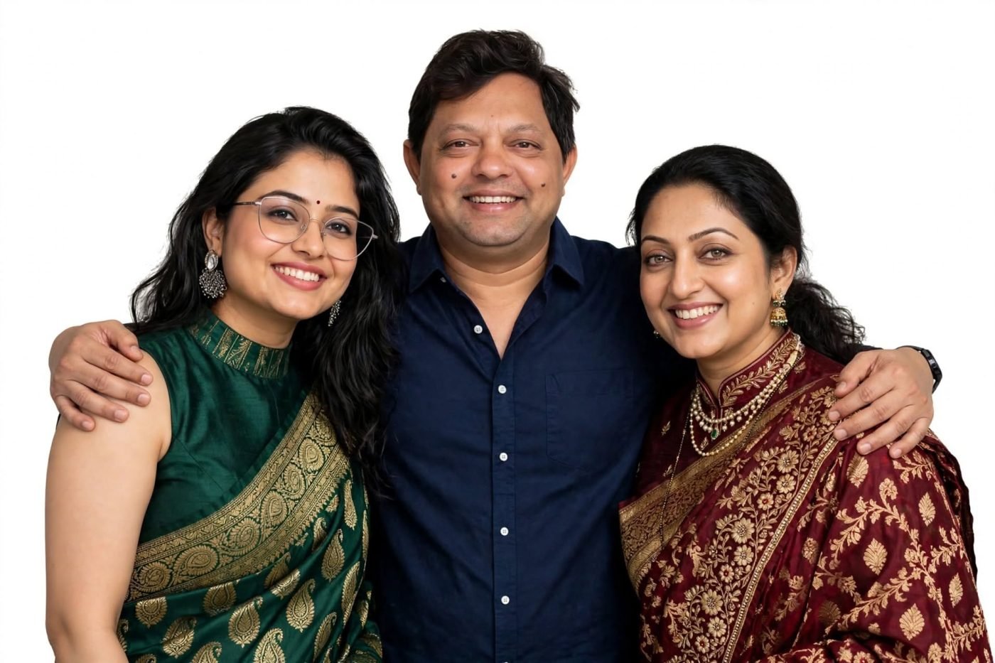 Priti Doshi, Sachin Korgaonkar and Shalini Mehta, the three founders of Elite Spirits Club, smiling together